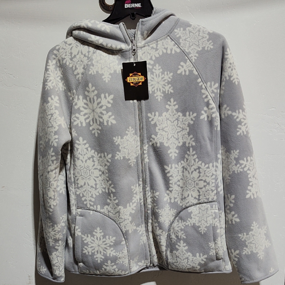 Reversible Gray+Snowflake Jacket,XL,New